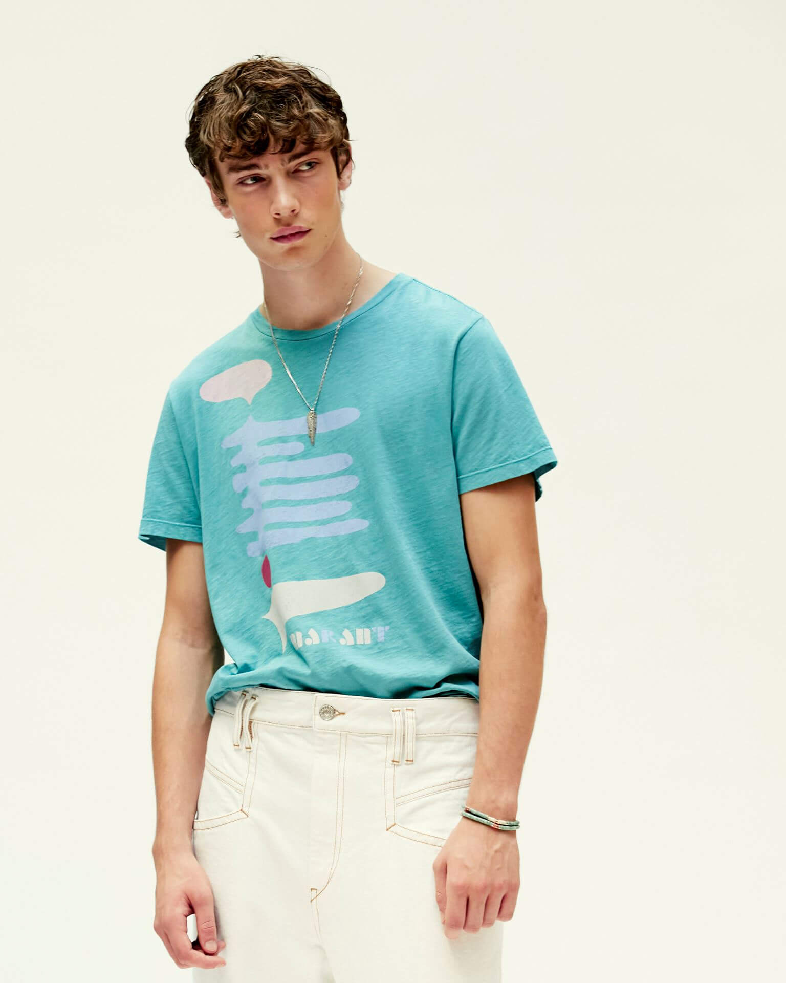 Jersey Flock Print Tee - Image 2