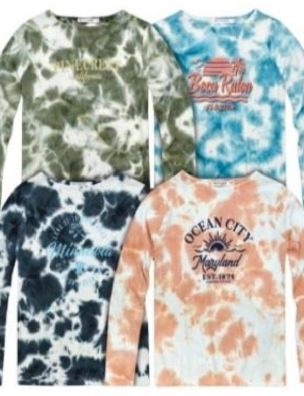 Jersey Tie N Dye Long SLV Tee