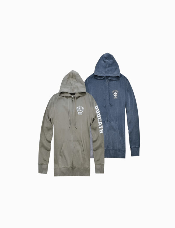 Sponge Fleece Burnhot Hoodie Sweatshirt Garment Dye W/Acid