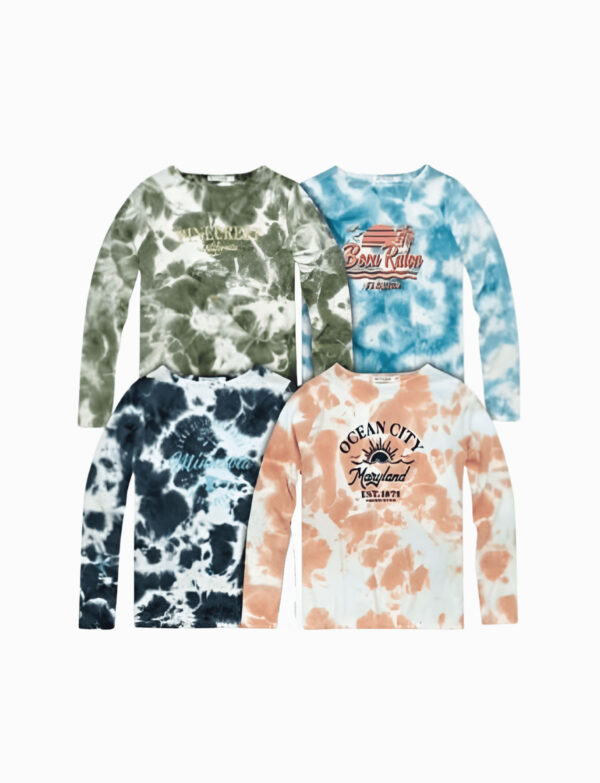 Jersey Tie N Dye Long SLV Tee
